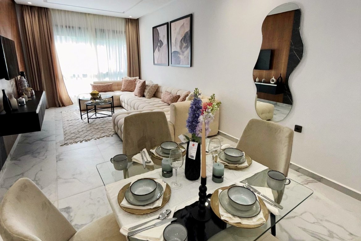 résidence Glorious Gueznaia - Glorious Groupe Salon spacieux dans un appartement à tanger