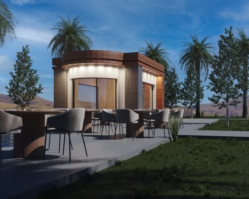 Café résidentiel au coeur du projet villa achakar à tanger
